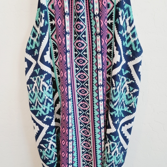 Silvergate Aztec Print Colorful Mini Dress Large - Picture 13 of 13